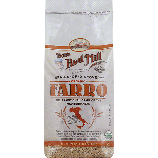 slide 2 of 2, Bob's Red Mill Organic Farro, 24 oz