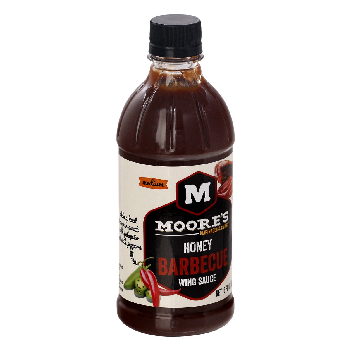 slide 2 of 10, Moore's Honey Bbq Wings Sauce, 16 oz