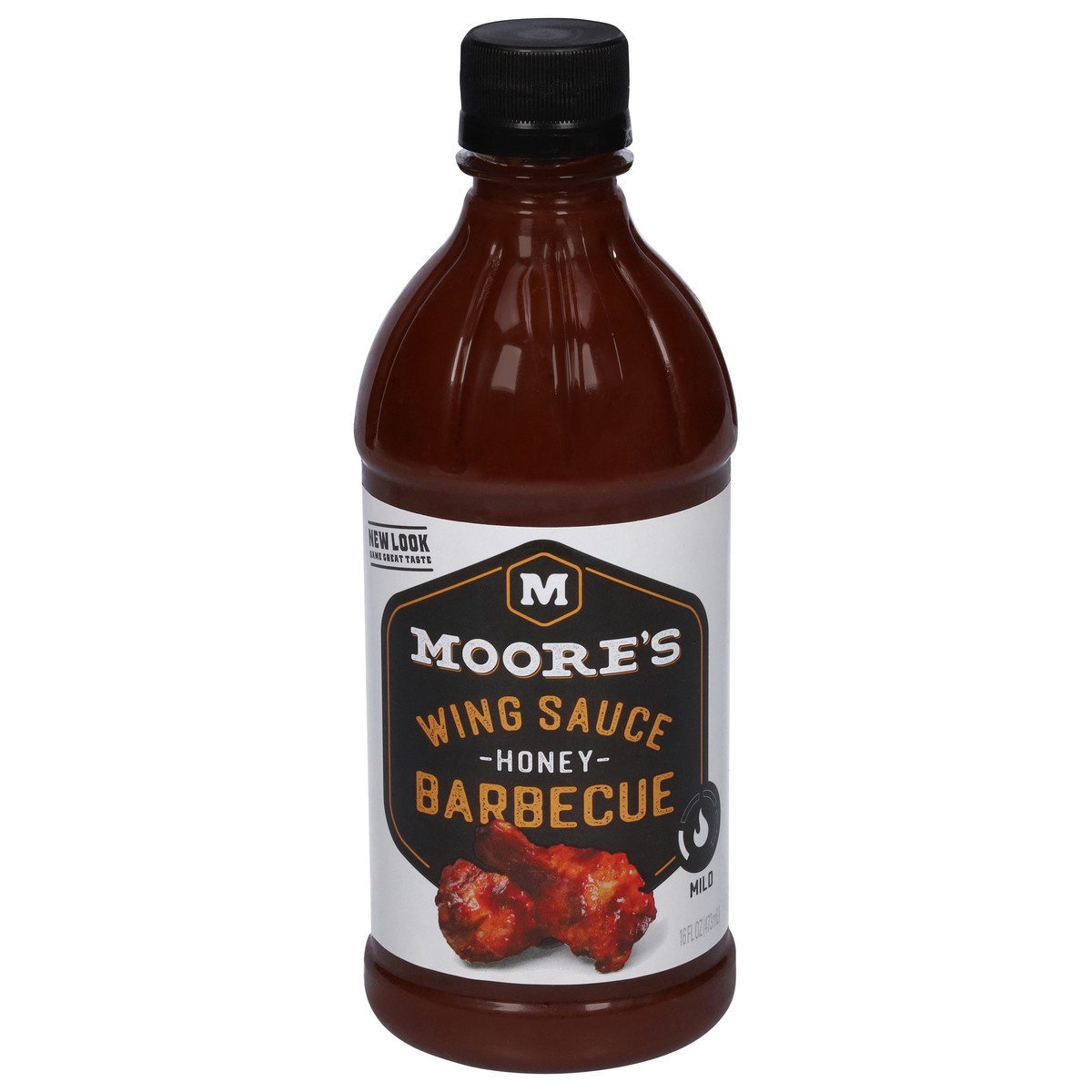 slide 1 of 9, Moore's Mild Honey Barbecue Wing Sauce 16 fl oz, 16 fl oz