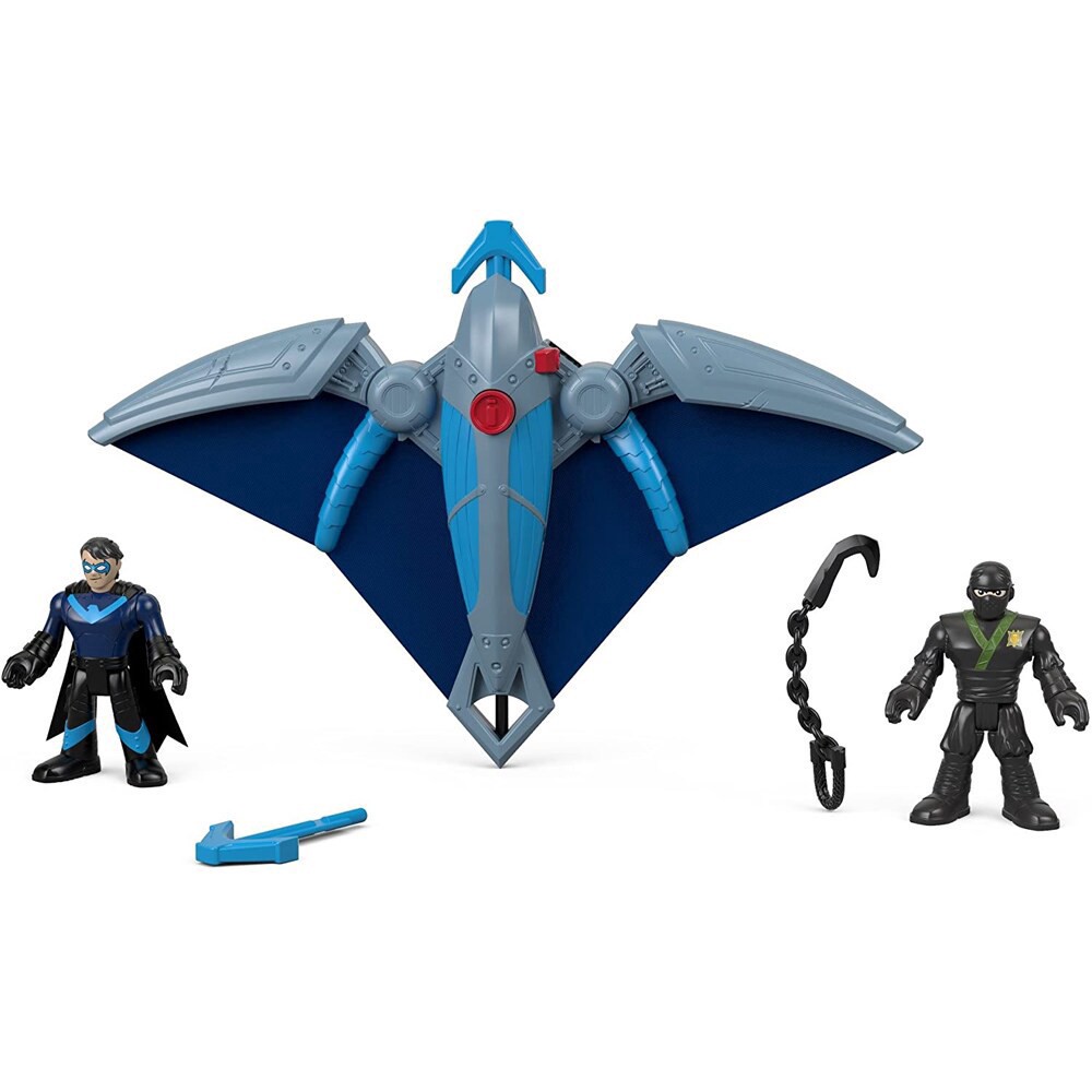 slide 2 of 4, Fisher-Price Imaginext Dc Super Friends Ninja Nightwing & Glider, 1 ct