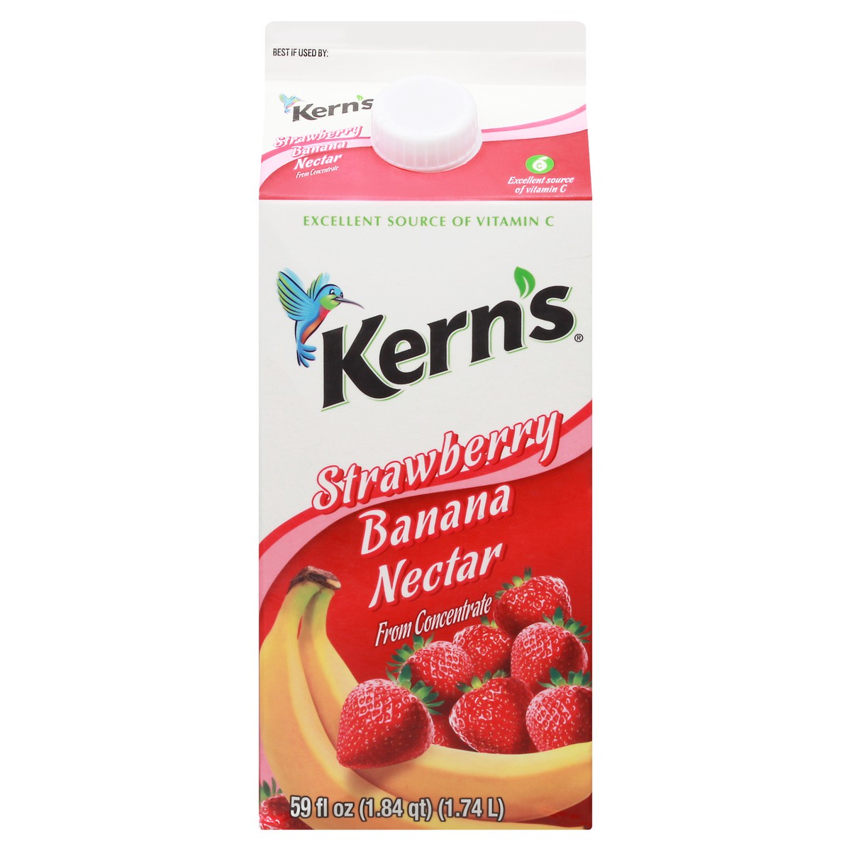 slide 1 of 9, Kern's Strawberry Banana Nectar - 59 fl oz, 59 fl oz