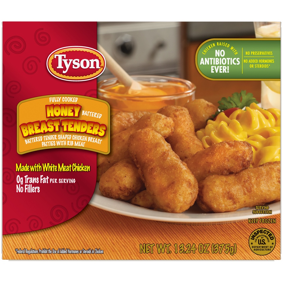 Tyson Fully Cooked Honey Battered Breast Tenders 13.24 oz | Shipt