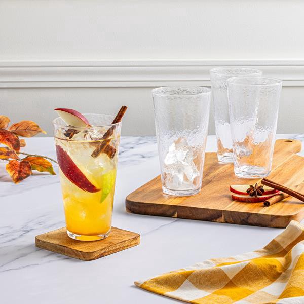 slide 1 of 1, Hy-Vee Seasons Harvest Tumbler Glass, Set Of 4, 4 ct