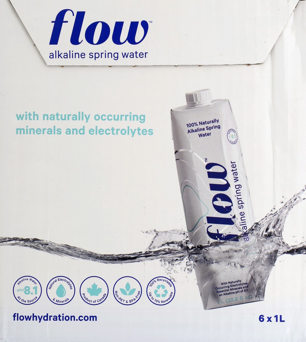 slide 3 of 8, Flow Water Original- 33.8 oz, 33.8 oz