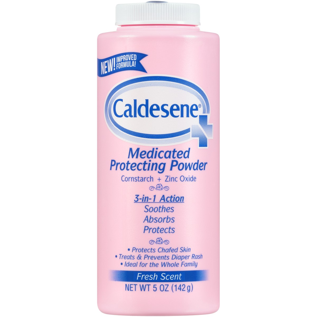 slide 3 of 8, Caldesene Medicated Protecting Body Powder with Zinc Oxide and Cornstarch, Talc Free, 5 Oz, 5 oz