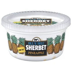 Blue Bell Low Fat Pineapple Sherbet 1 qt