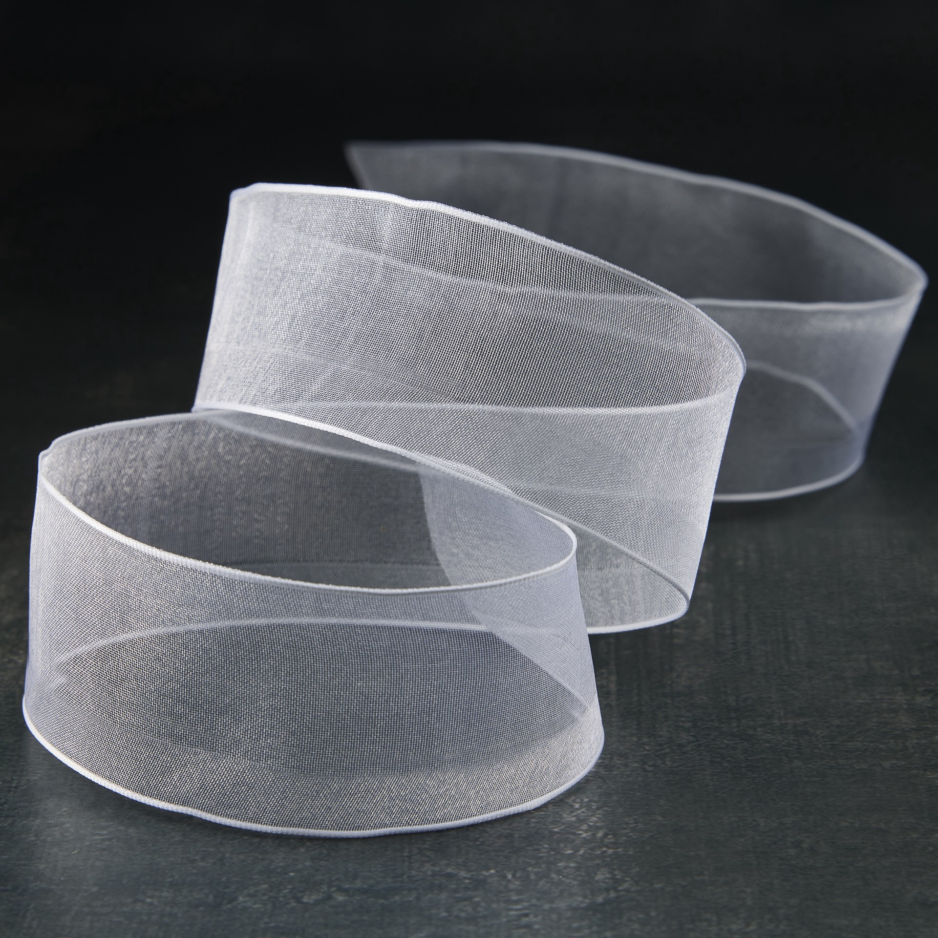 slide 2 of 2, 1.5'' X 15yd. Sheer Wired Ribbon By Celebrate It, 1.5 in x 15 yd