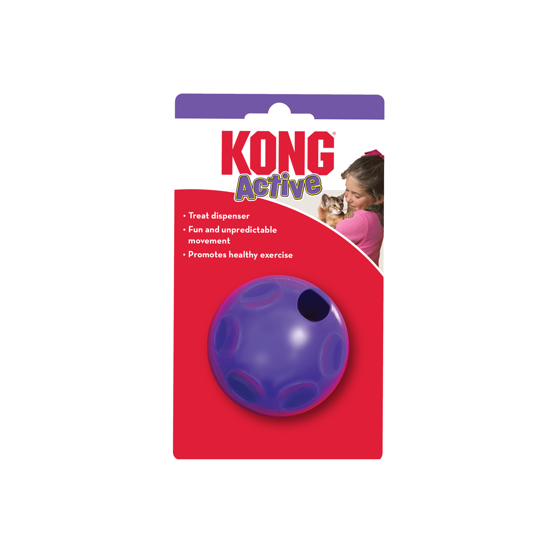 slide 3 of 3, KONG Cat Treat Dispensing Ball, 1 ct