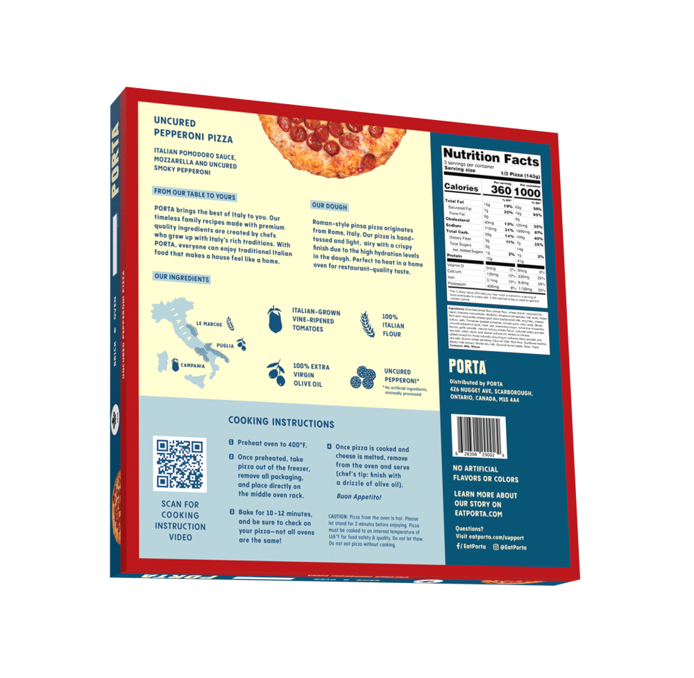 slide 2 of 2, Porta™ Uncured Pepperoni Pizza, 15.2 oz