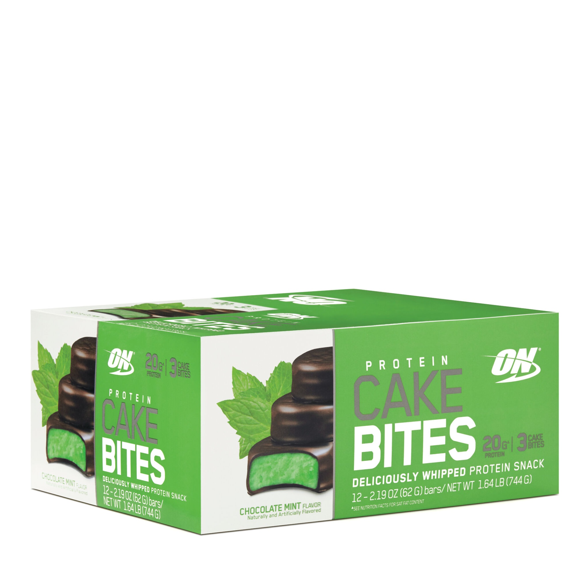 slide 1 of 1, Optimum Nutrition Protein Cake Bites - Chocolate Mint, 12 ct