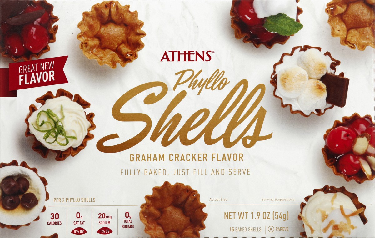 slide 4 of 4, Athens Graham Mini Shells, 15 ct