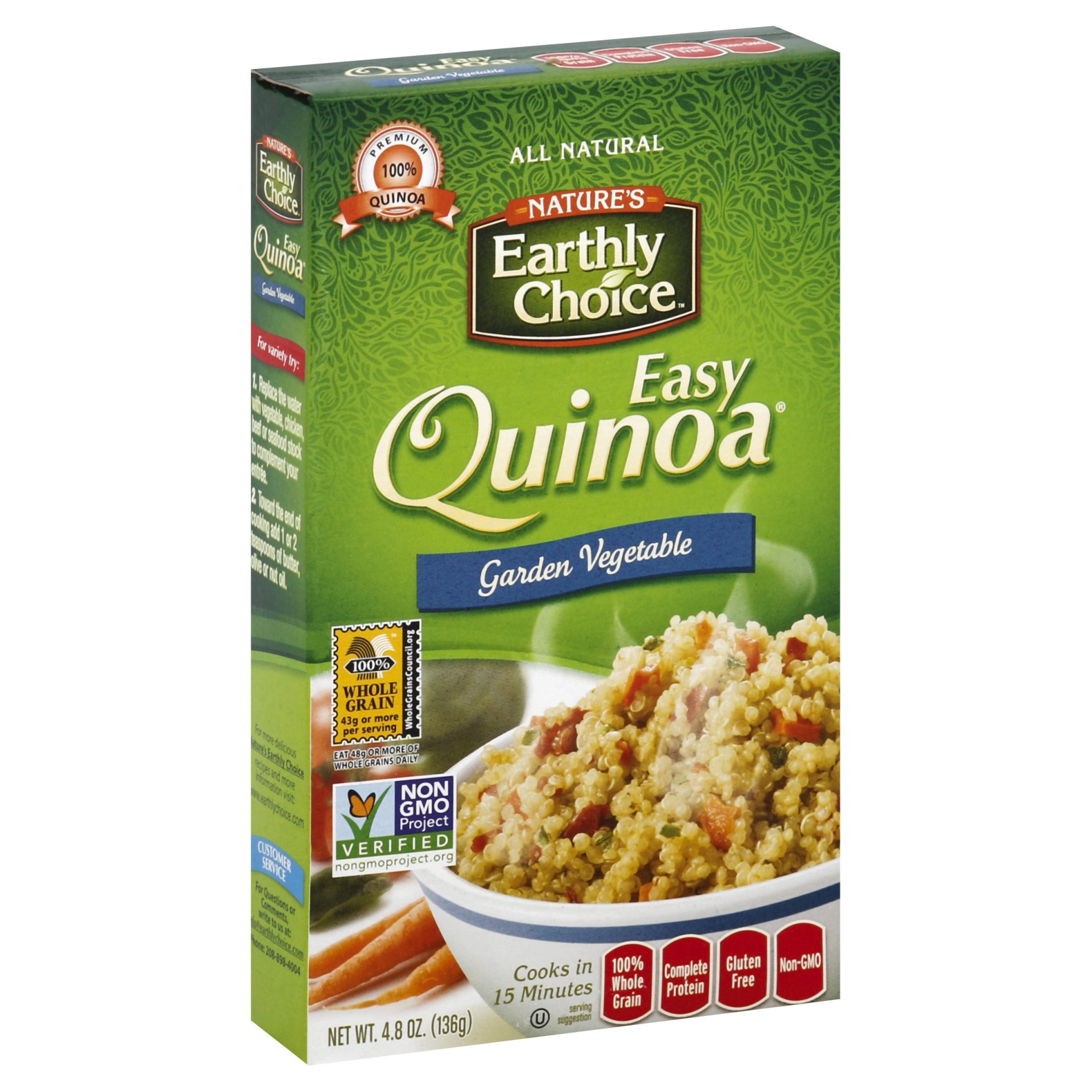 slide 1 of 6, Nature's Earthly Choice Garden Vegetable Easy Quinoa, 4.8 oz