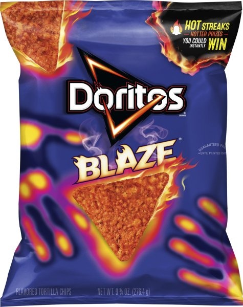 slide 1 of 4, Doritos Blaze Tortilla Chips, 9.75 oz