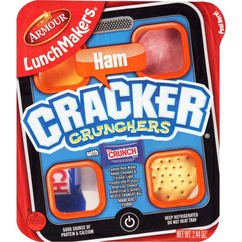 slide 1 of 25, Armour LunchMakers Ham Cracker Crunchers - 2.44oz, 2.44 oz