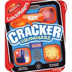 LunchMakers Armour LunchMakers Ham & Cheese Cracker Crunchers Meal Kit with Candy Bar