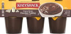 Kozy Shack Chocolate Pudding, Gluten Free Dessert, 4 oz, 6 ct