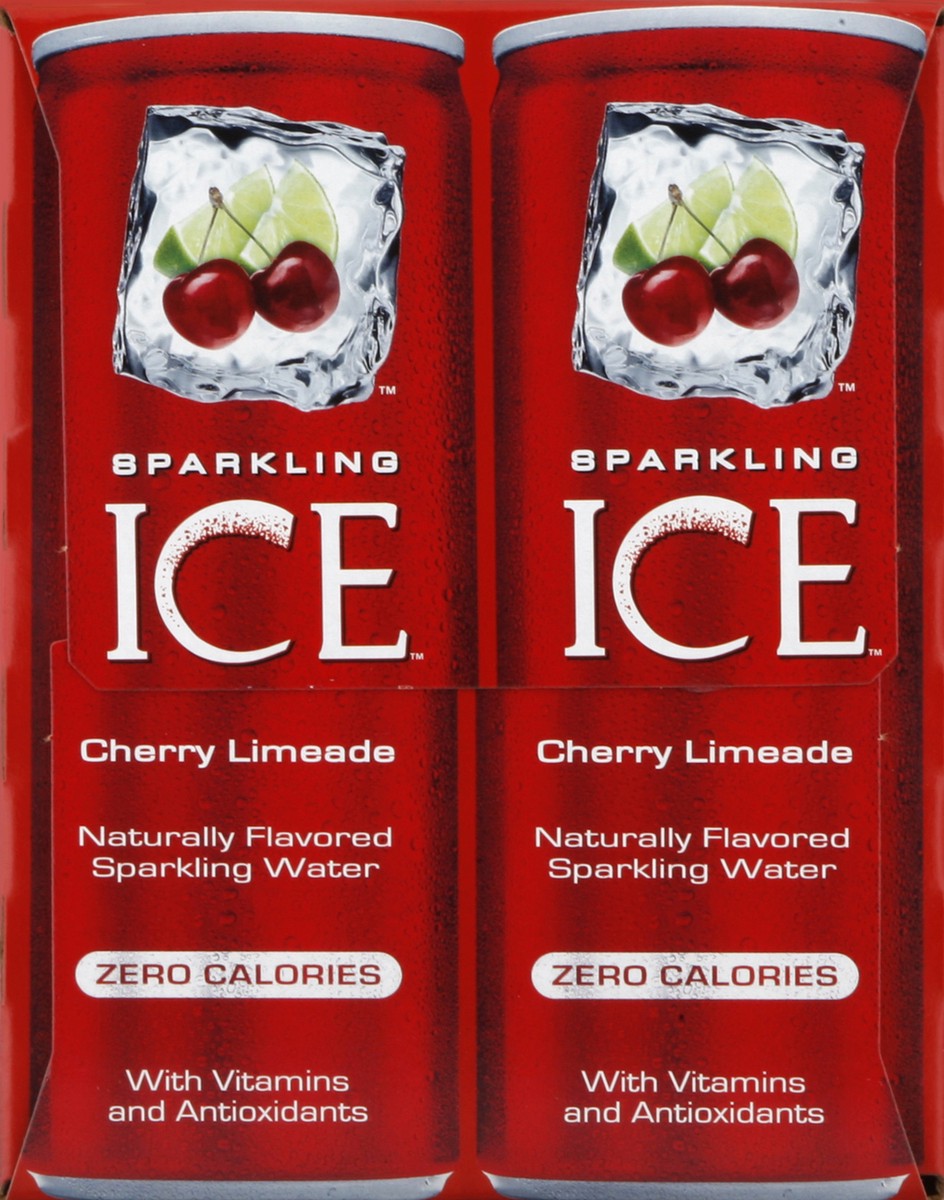 slide 3 of 6, Sparkling ICE Sparkling Water, Cherry Limeade, Slim Cans, 8 ct