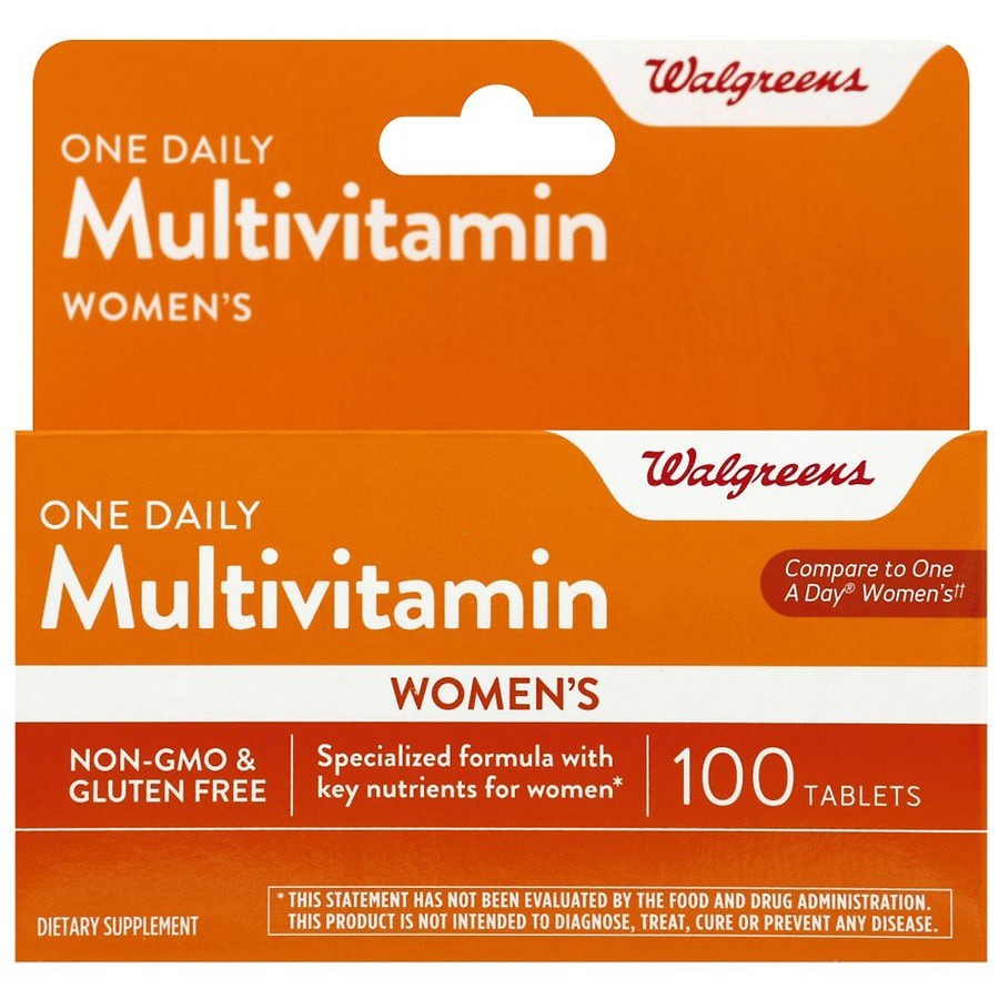 slide 1 of 5, Walgreens One Daily Women's Multivitamin Tablets, 100 ct