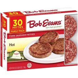 Bob Evans Hot Pork Sausage Patties 40 oz. Box