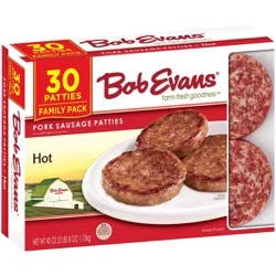 Bob Evans Hot Pork Sausage Patties 40 oz. Box