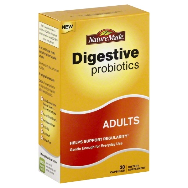 slide 1 of 1, Nature Made Adult Digestive Probiotics Capsules, 30Ct, 30 ct