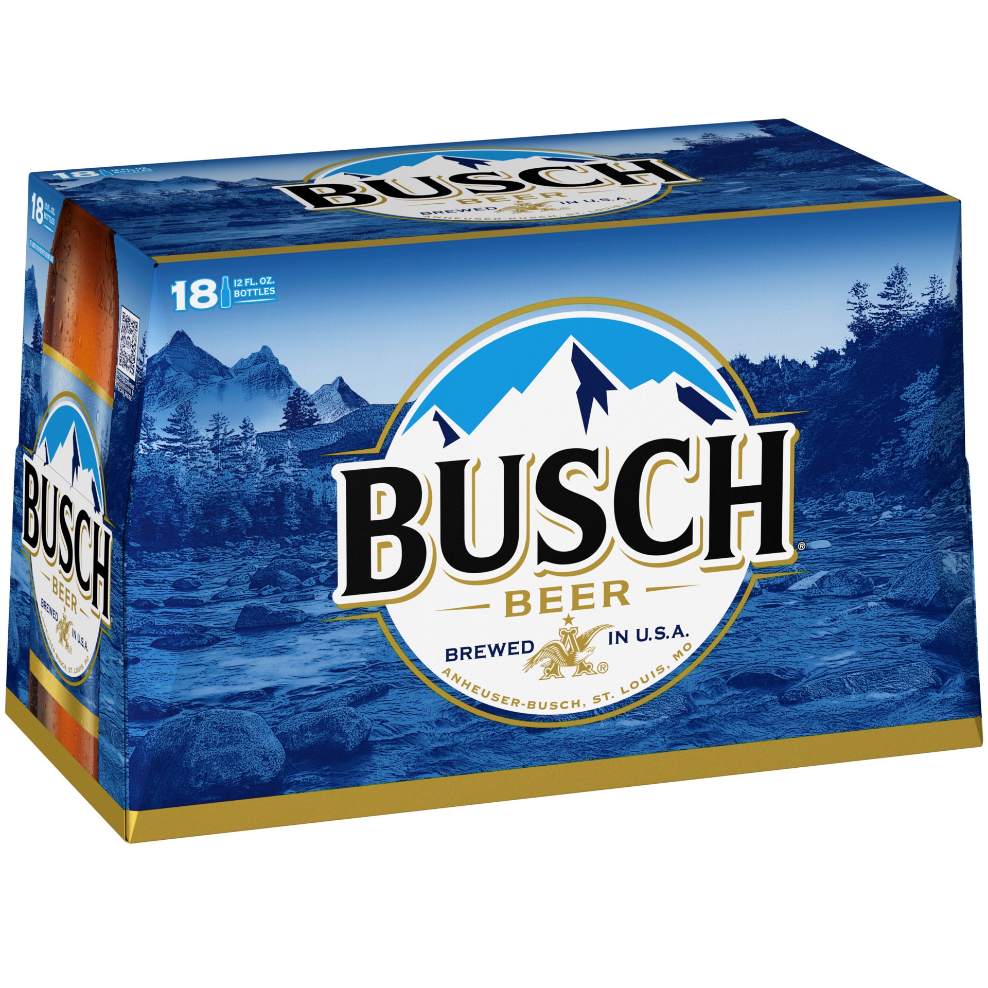 slide 1 of 3, Busch Beer, 18 Pack 12 fl. oz. Bottles, 216 fl oz