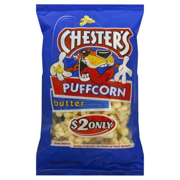 slide 1 of 6, Chester's Chesters Puffcorn Butter Puffered Corn - 3.25 Oz, 3.25 oz