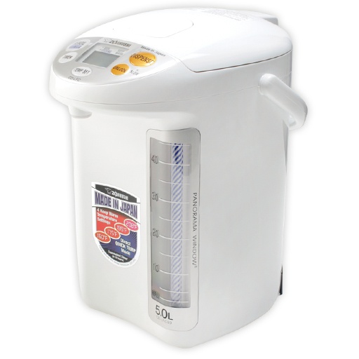 slide 1 of 1, Zojirushi Panorama Window Micom Water Boiler & Warmer - White, 1 ct