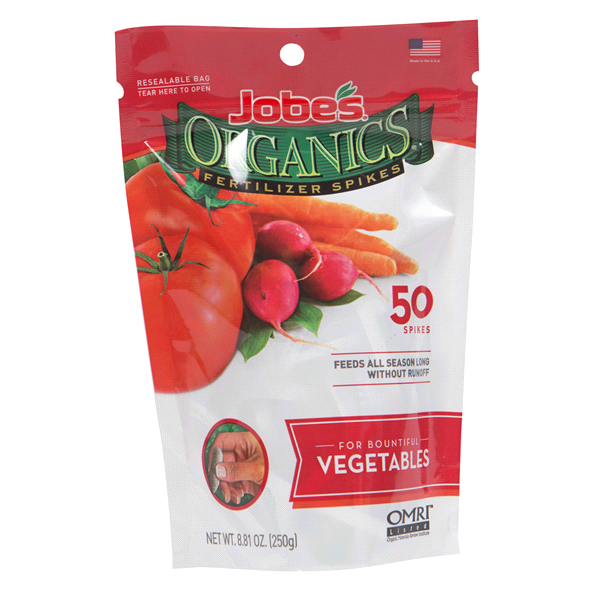 slide 1 of 1, Jobe's Organic Vegetable Spikes, 50 ct