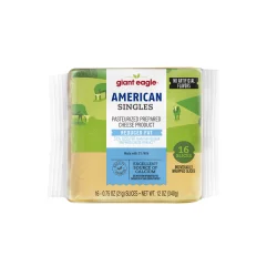 Giant Eagle Singles American Reduced Fat Cheese Product