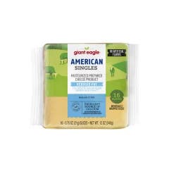 Giant Eagle Singles American Reduced Fat Cheese Product