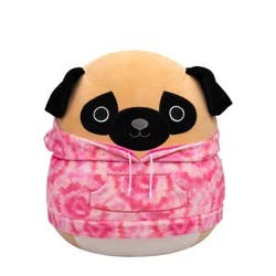 Squishmallows 16 in Prince Pug Plush Toy - Pink
