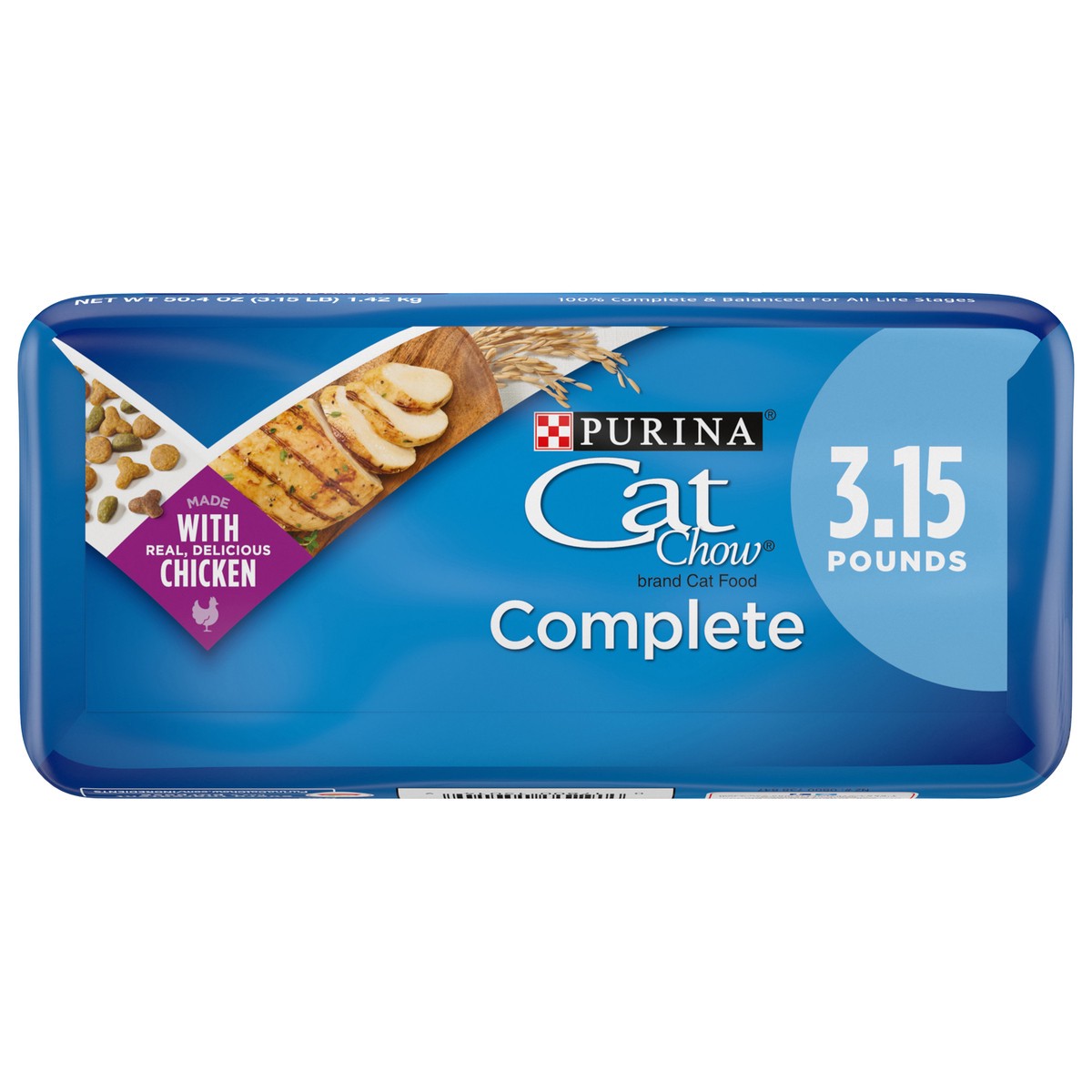 slide 5 of 9, Cat Chow Purina Cat Chow High Protein Dry Cat Food, Complete - 3.15 lb. Bag, 50.4 oz