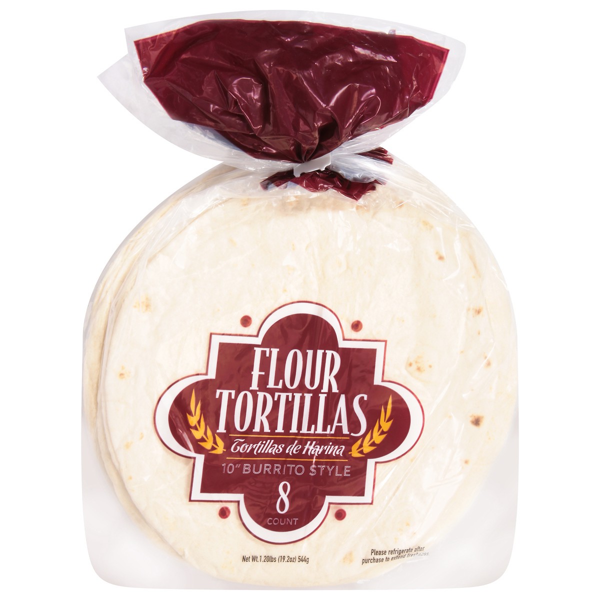 slide 11 of 13, USM Marketing 10 Inches Burrito Style Flour Tortillas 8 ea, 19.2 oz