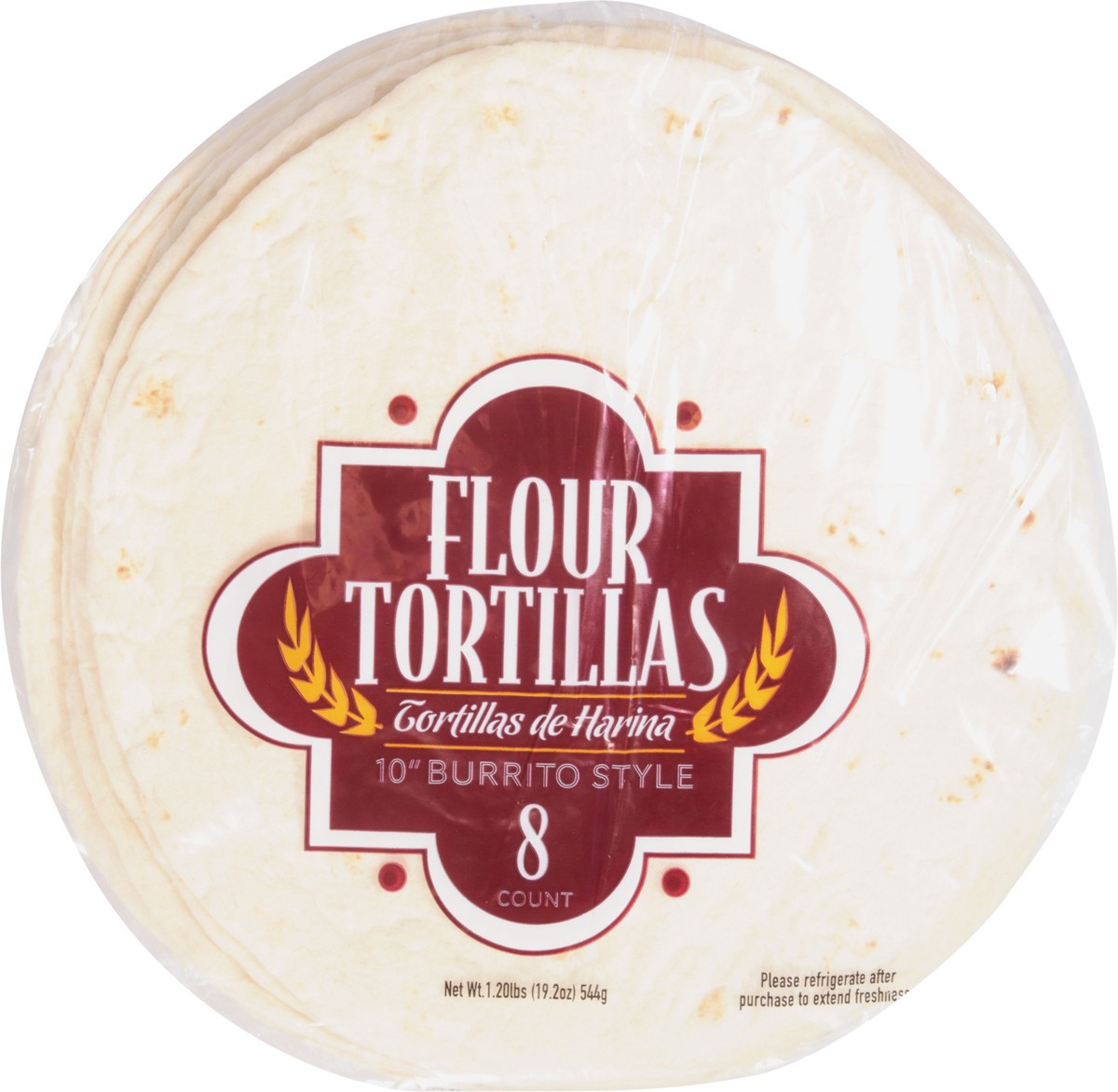 slide 13 of 13, USM Marketing 10 Inches Burrito Style Flour Tortillas 8 ea, 19.2 oz