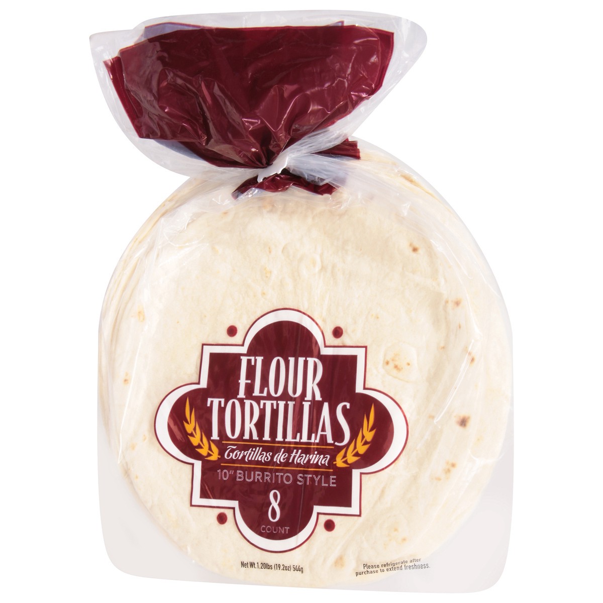slide 3 of 13, USM Marketing 10 Inches Burrito Style Flour Tortillas 8 ea, 19.2 oz
