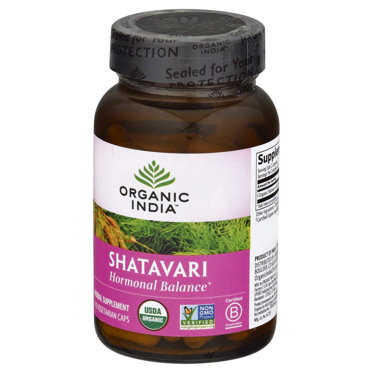 slide 10 of 12, Organic India Shatavari Hormonal Balance Herbal Supplement, 90 ct