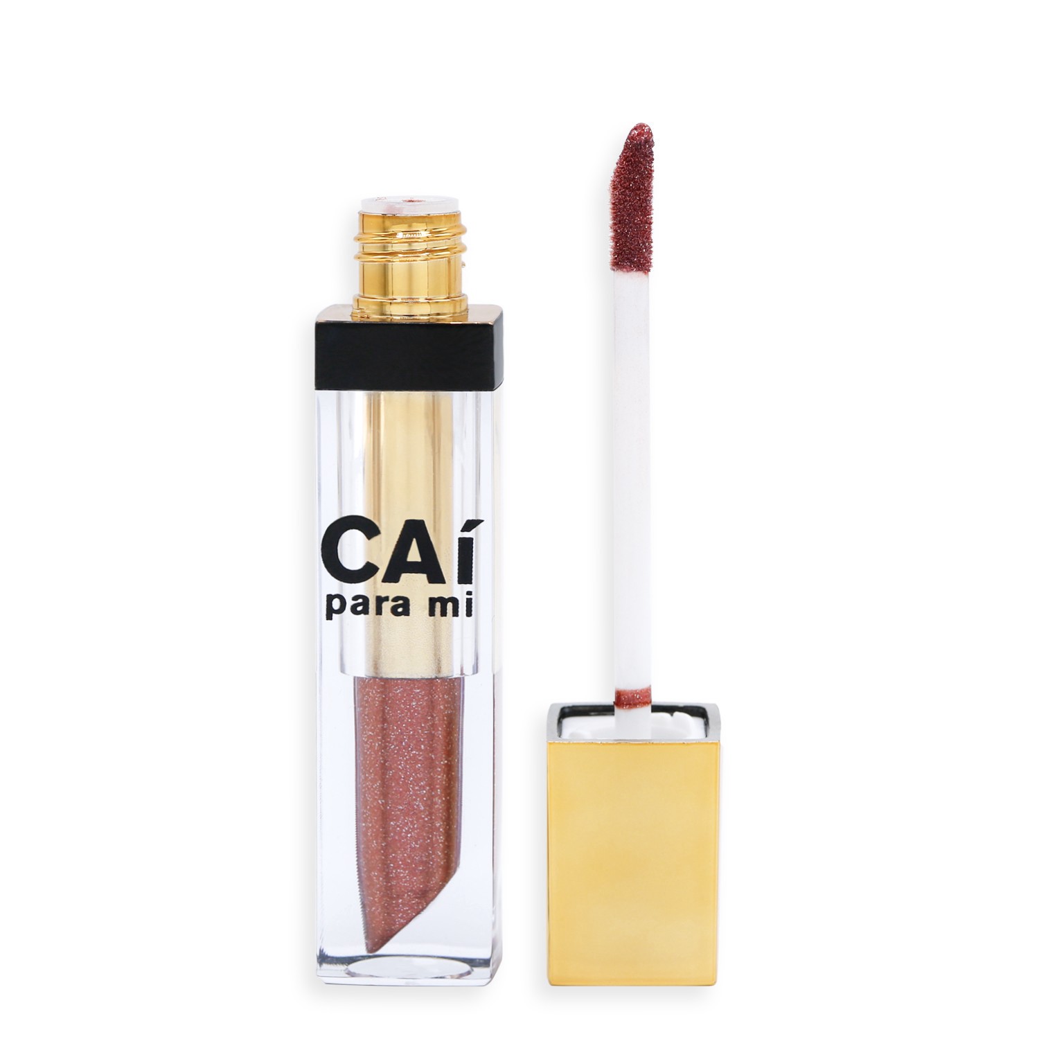 slide 2 of 2, CAI Para Mi Shimmer Lip Lacquer, Rose, 0.2 oz