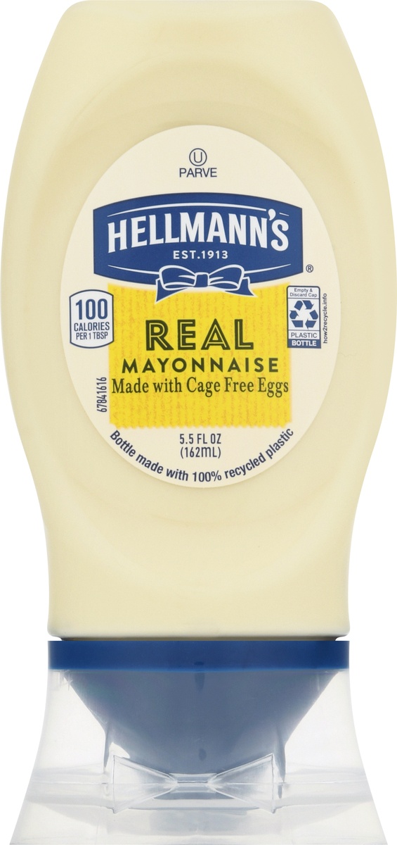 slide 10 of 11, Hellmann's Squeeze Real Mayonnaise, 5.5 oz