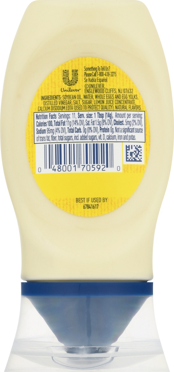 slide 11 of 11, Hellmann's Squeeze Real Mayonnaise, 5.5 oz