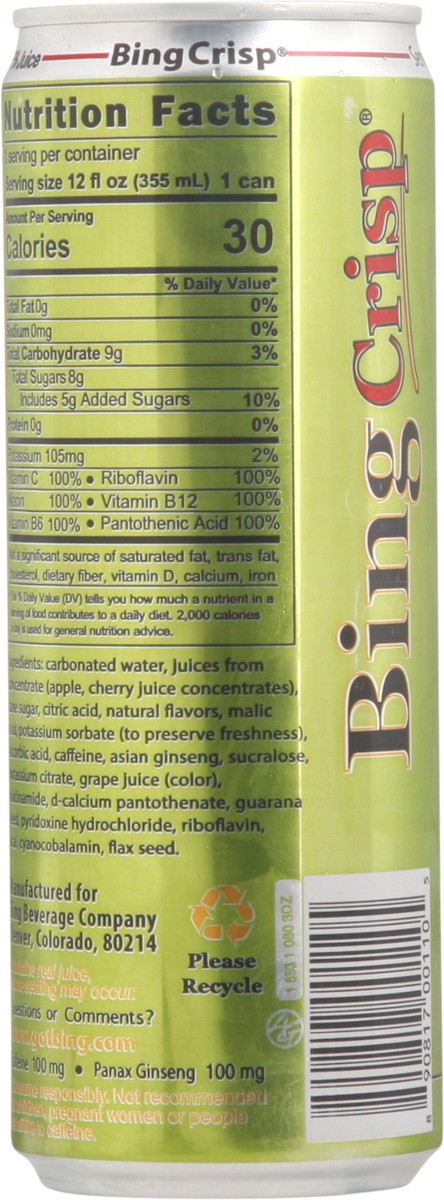 slide 6 of 9, Bing Apple Juice, 12 fl oz