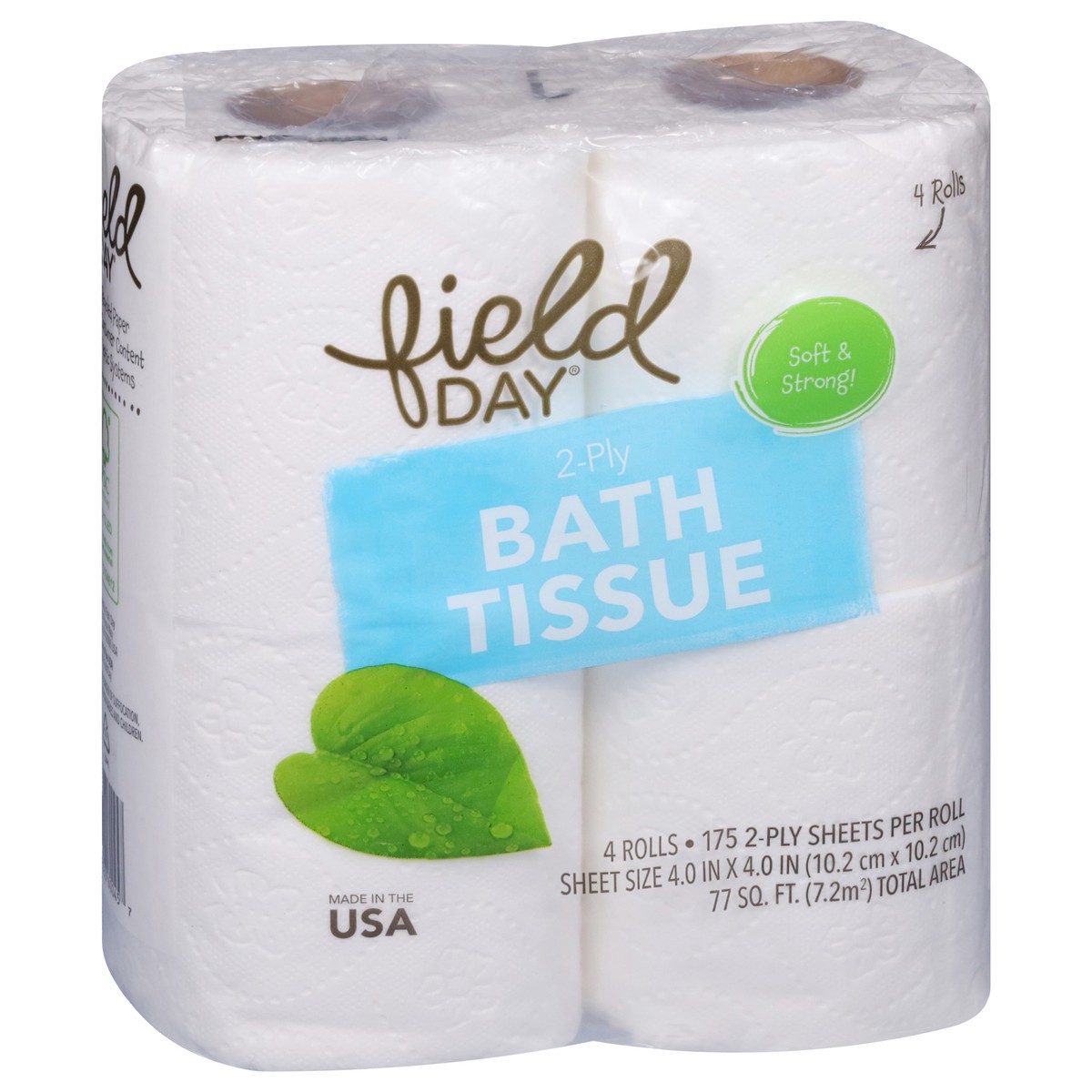 slide 7 of 9, Field Day 2-Ply Bath Tissue, 4 ct