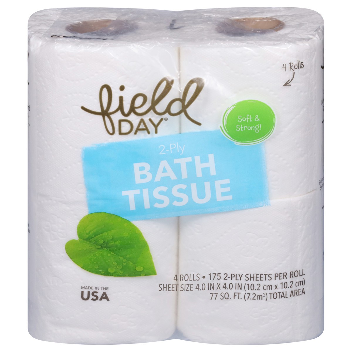 slide 1 of 9, Field Day 2-Ply Bath Tissue, 4 ct