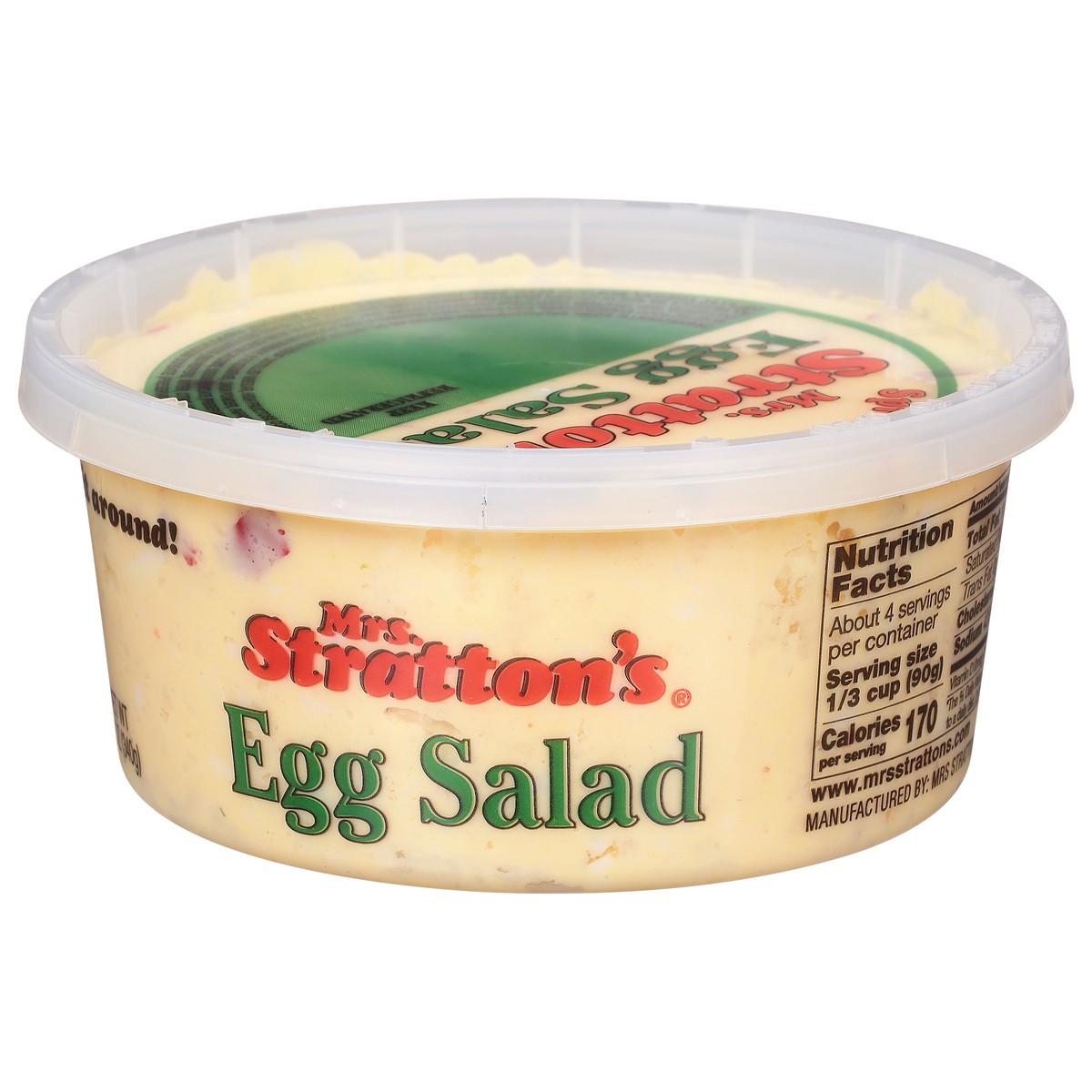 slide 9 of 9, Mrs. Stratton's Egg Salad 12 oz, 12 oz