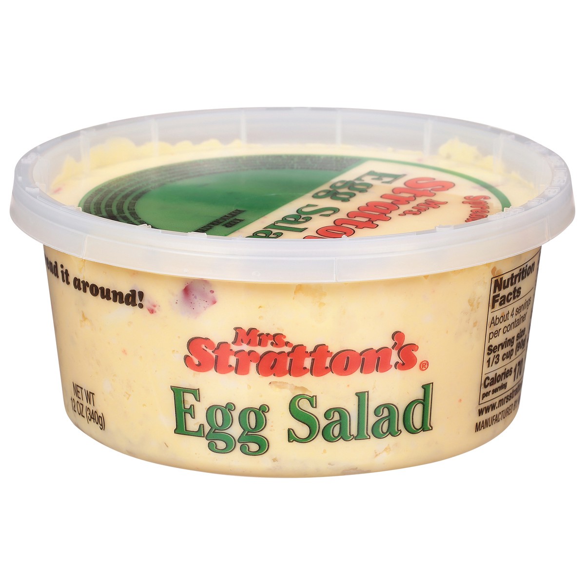 slide 1 of 9, Mrs. Stratton's Egg Salad 12 oz, 12 oz