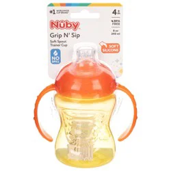 Nuby 4m+ Grip N' Sip Soft Spout Trainer Cup - 1 ea