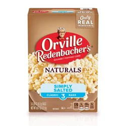 Orville Redenbacher's Microwave Popcorn, Naturals Simply Salted Popcorn, 3.3 oz., 3-Count