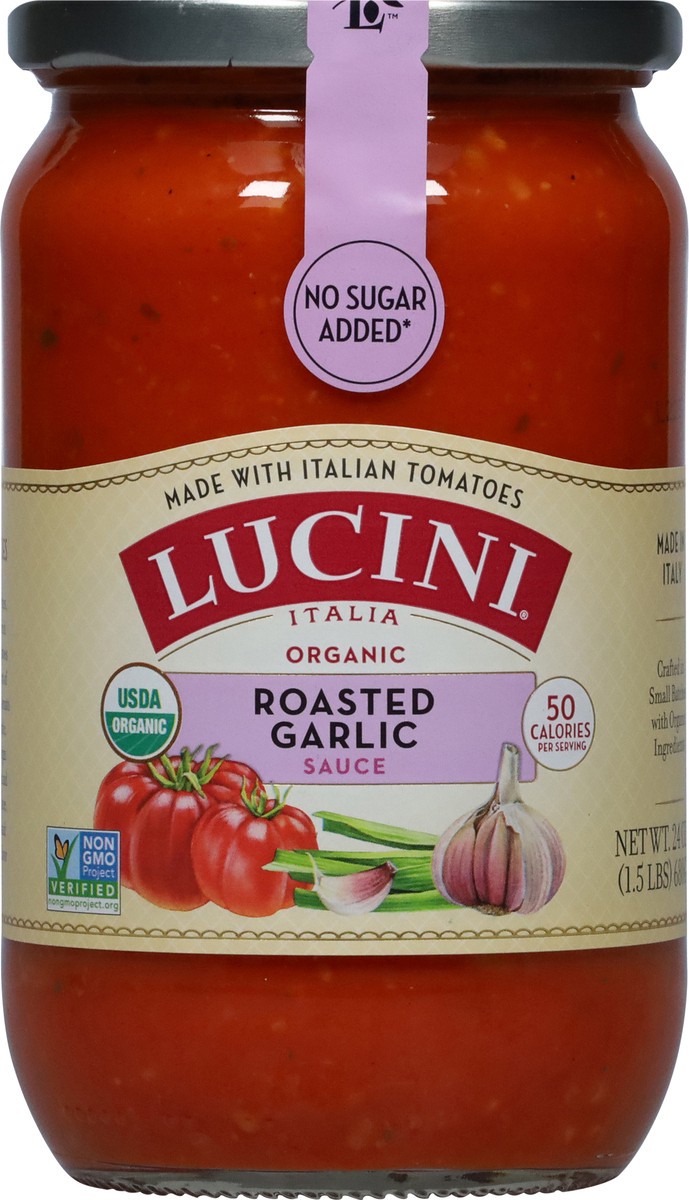 slide 6 of 9, Lucini Italia Lucini Organic Roasted Garlic Marinara, 25.5 oz