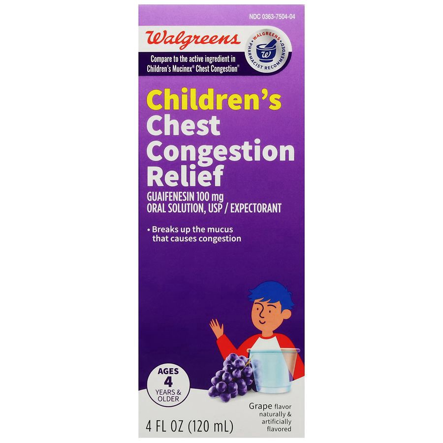 slide 3 of 4, Walgreens Children's Chest Congestion Relief, 4 fl oz