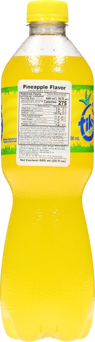 slide 10 of 13, Tiky Pina Carbonated Pineapple Flavor Soft Drink - 20 fl oz, 20 fl oz